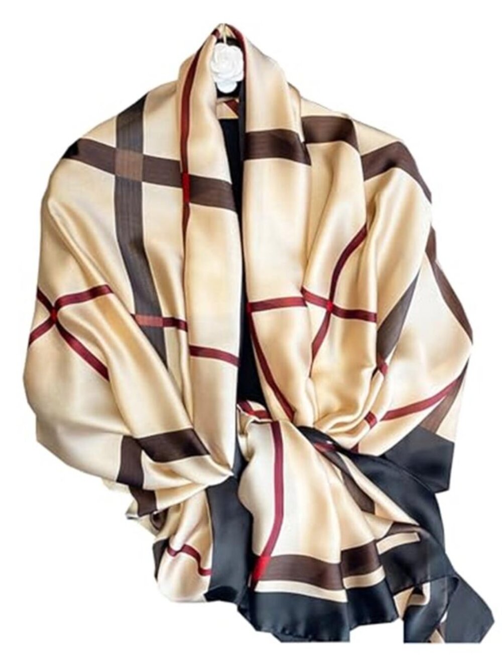 Dress Scarves Shawl Wraps Long Silky Scarf for Women Dressy Fashion Lightweight